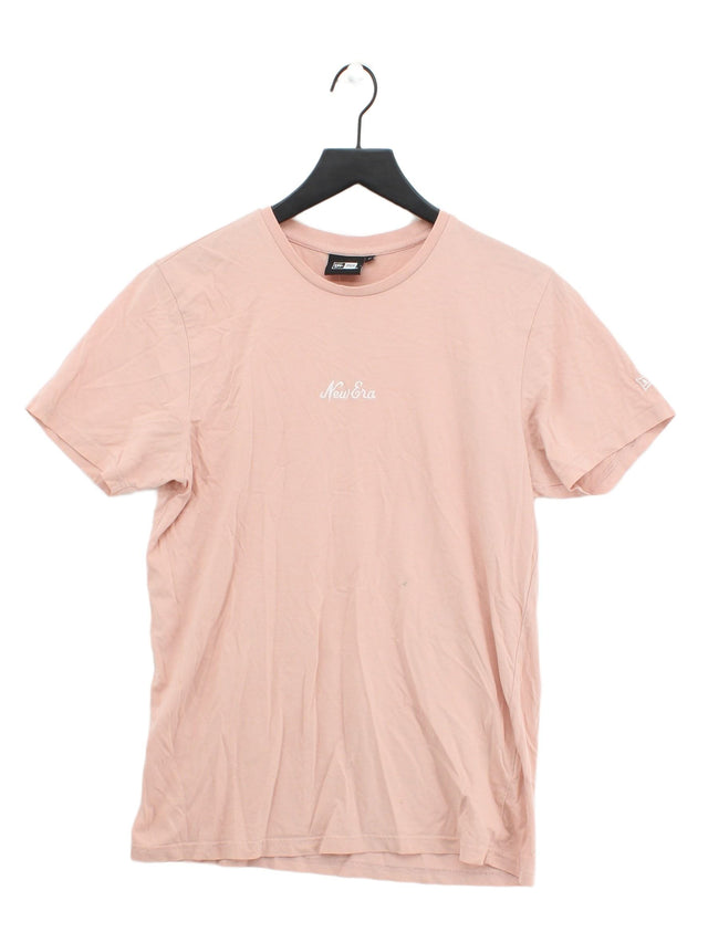 New Era Women's T-Shirt M Pink 100% Cotton