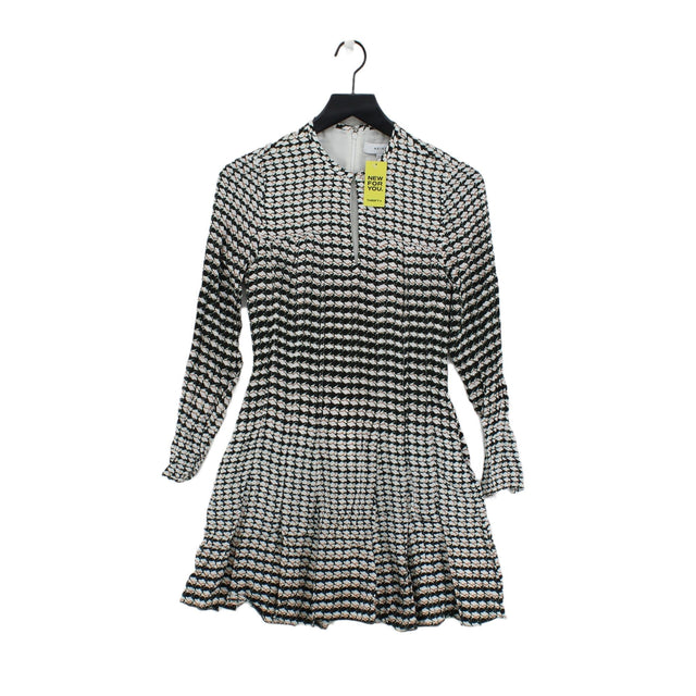 Reiss Women's Midi Dress UK 8 Multi Viscose with Polyester