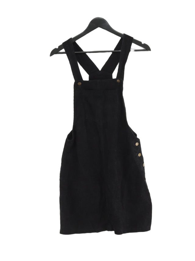 Brave Soul Women's Midi Dress S Black Cotton with Lyocell Modal, Viscose
