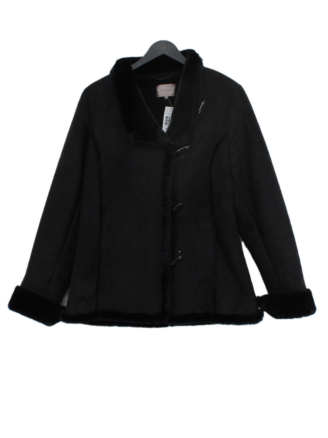 John Lewis Women's Jacket UK 12 Black Polyester with Acrylic
