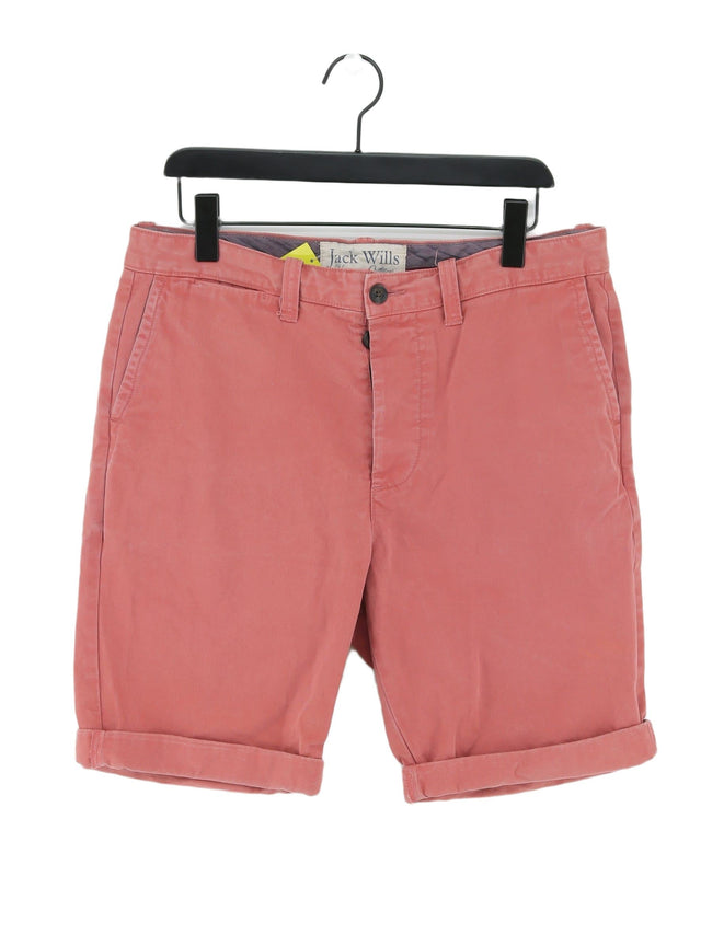 Jack Wills Men's Shorts M Pink 100% Cotton