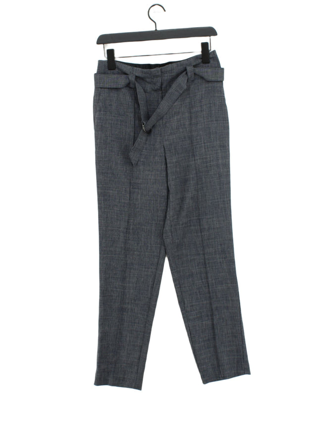 Next Women's Suit Trousers UK 8 Grey Polyester with Elastane