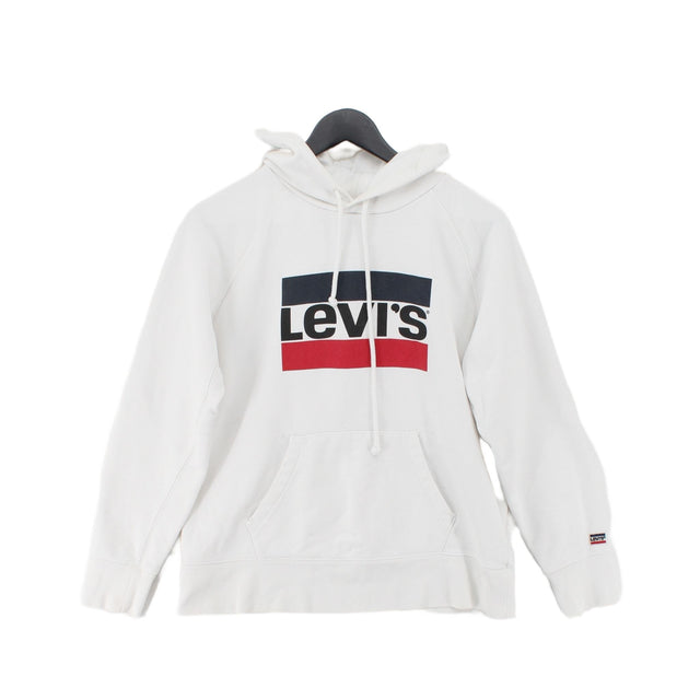 Levi’s Women's Hoodie S White 100% Cotton