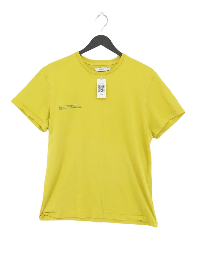 Pangaia Women's T-Shirt S Yellow 100% Cotton