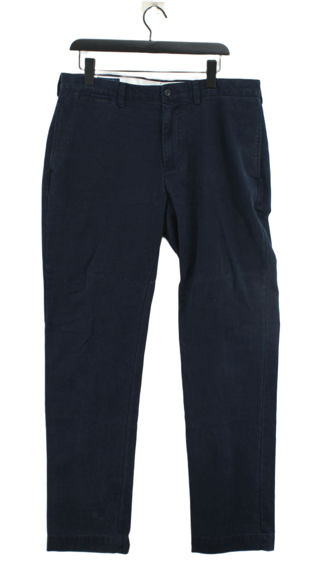 Ralph Lauren Men's Suit Trousers W 36 in; L 34 in Blue 100% Cotton