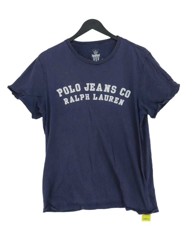Polo Jeans Company Men's T-Shirt M Blue 100% Cotton