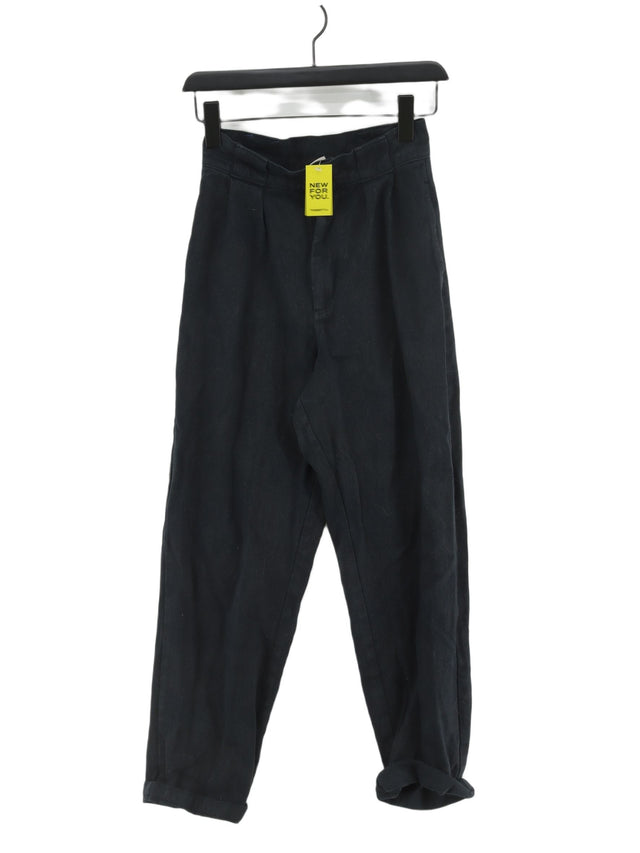 Lucy & Yak Women's Trousers W 26 in Black 100% Other