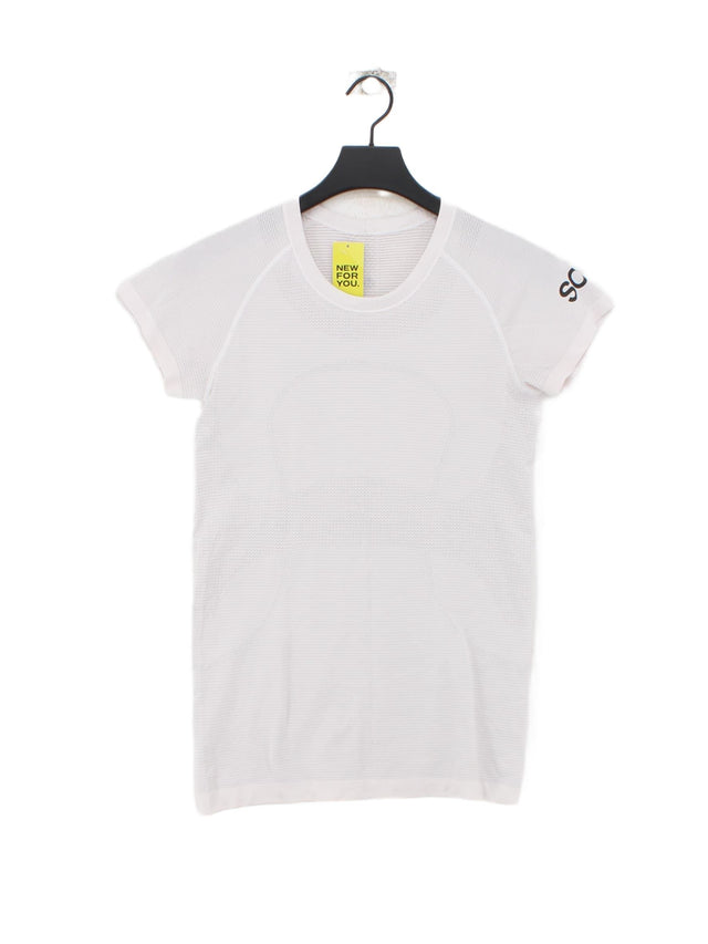 Lululemon Women's T-Shirt S White 100% Other