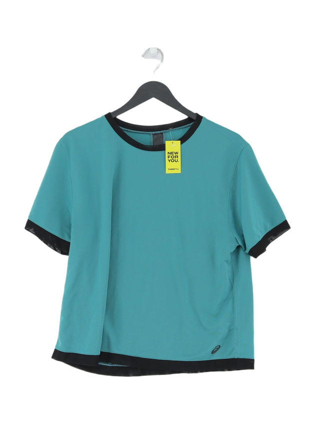 Asics Women's T-Shirt L Green 100% Polyester
