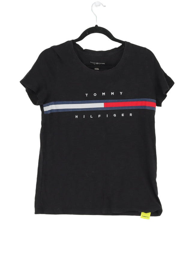 Tommy Hilfiger Men's T-Shirt S Black 100% Cotton