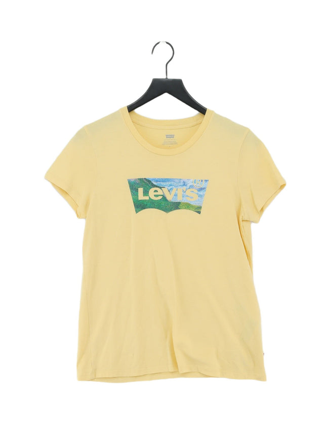 Levi’s Women's T-Shirt M Yellow 100% Cotton