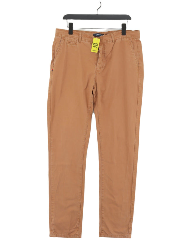 Kangol Men's Trousers W 36 in Tan 100% Cotton