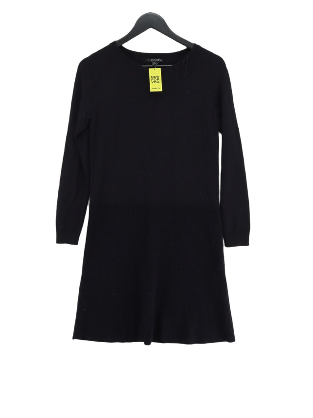 COS Women's Midi Dress XS Black 100% Wool