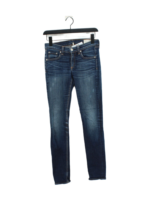Rag & Bone Women's Jeans W 26 in Blue Cotton with Other