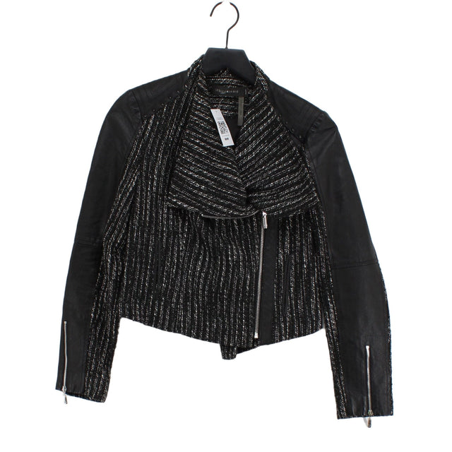 Stella & Jamie Women's Jacket S Black Polyester with Acrylic