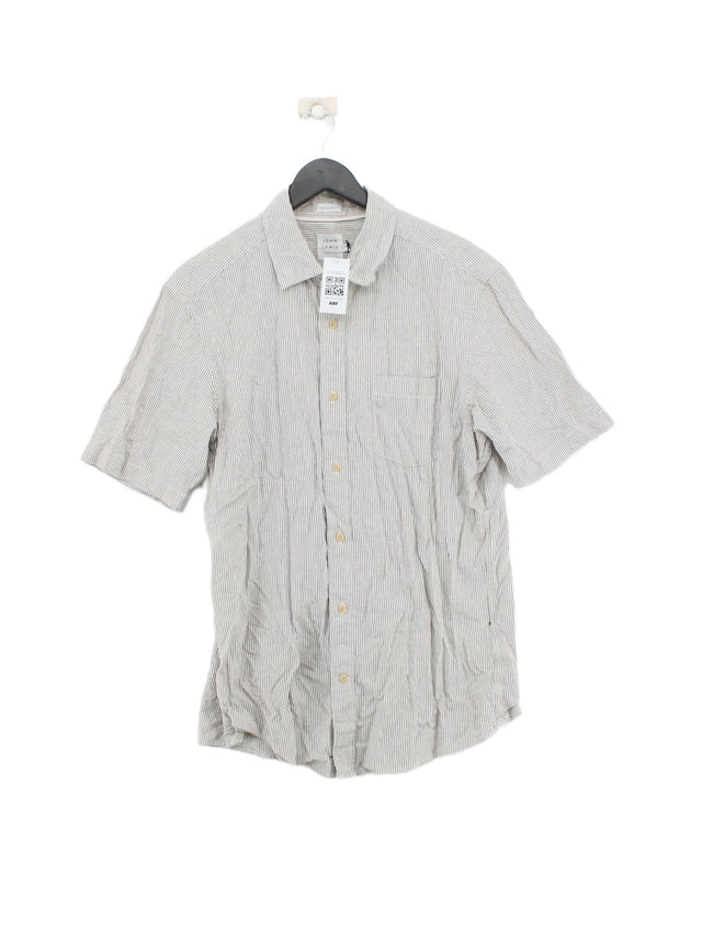 John Lewis Men's Shirt M Multi Linen with Cotton