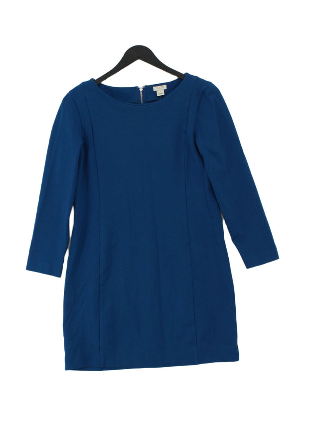 J. Crew Women's Midi Dress S Blue 100% Polyester