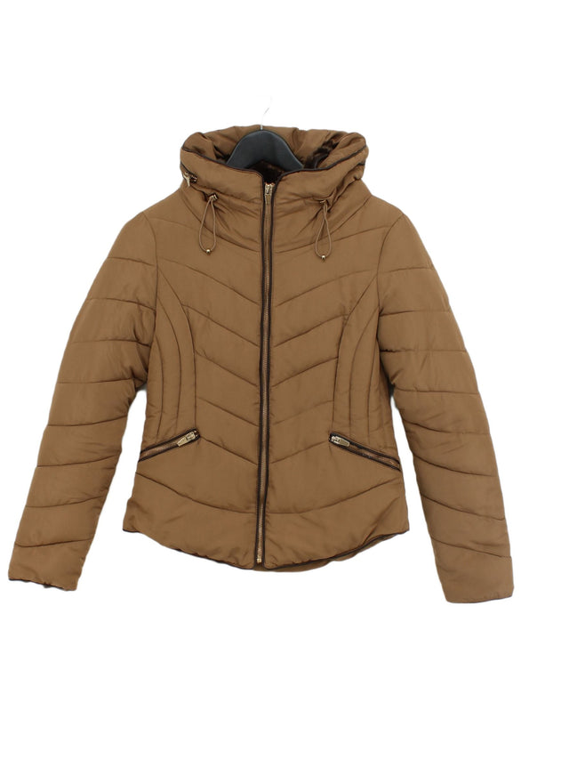 Zara Basic Women's Coat S Brown 100% Other