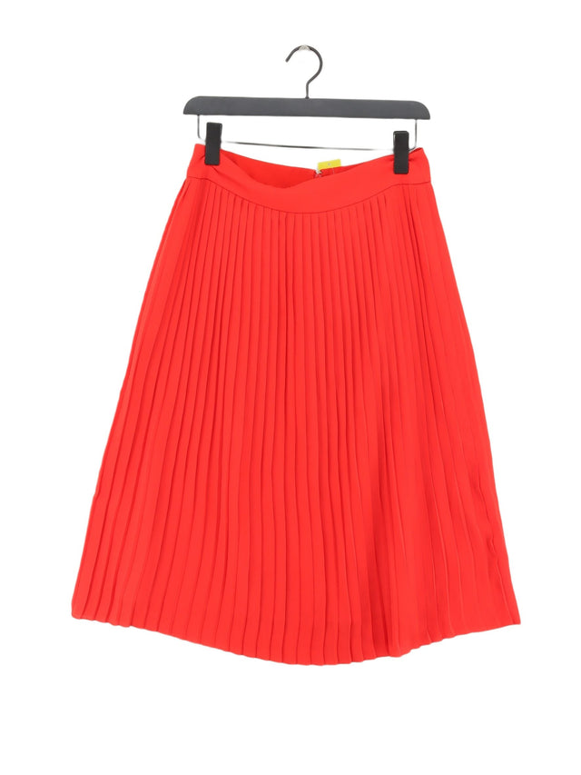 J. Crew Women's Midi Skirt W 29 in Red 100% Polyester