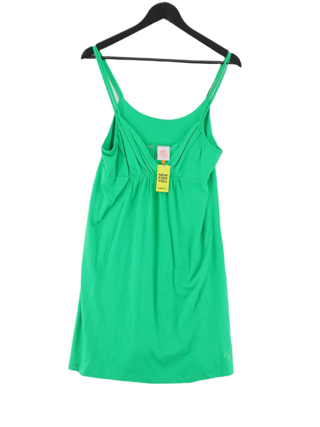 Rip Curl Women's Mini Dress L Green 100% Cotton