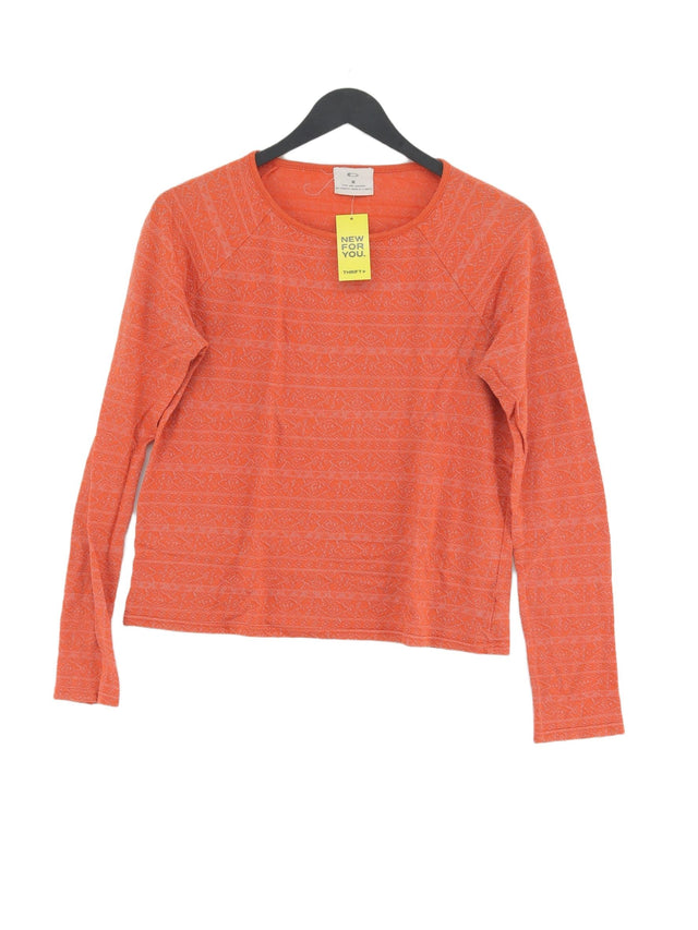 Pins And Needles Women's Top M Orange Cotton with Polyester