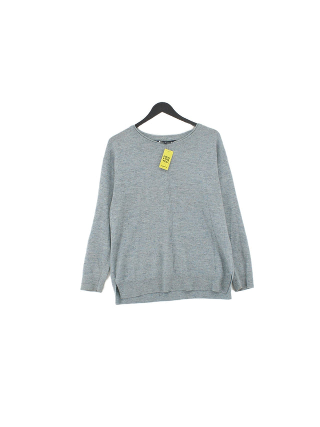 Crew Clothing Women's Jumper UK 10 Blue 100% Wool