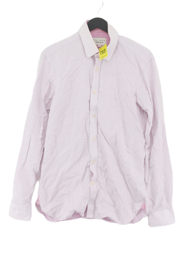 Ted Baker Men's Shirt Collar: 15 in White 100% Cotton