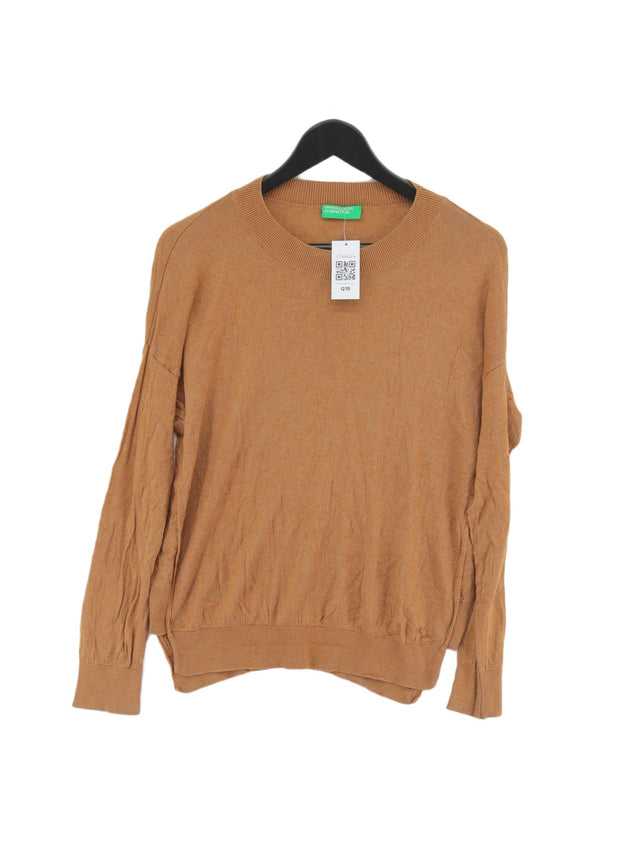 United Colors Of Benetton Women's Jumper S Brown Viscose with Wool