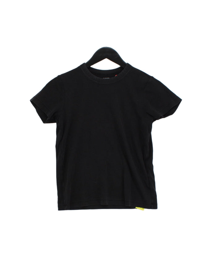 Uniqlo Women's T-Shirt XXS Black 100% Cotton
