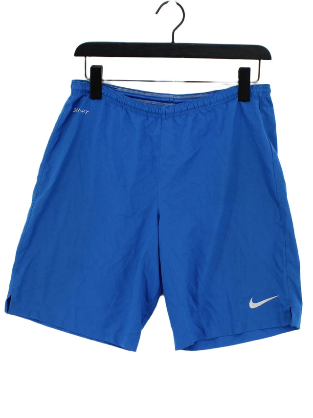 Nike Men's Shorts M Blue 100% Polyester