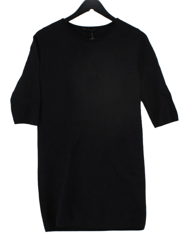 COS Women's Midi Dress XS Black 100% Wool