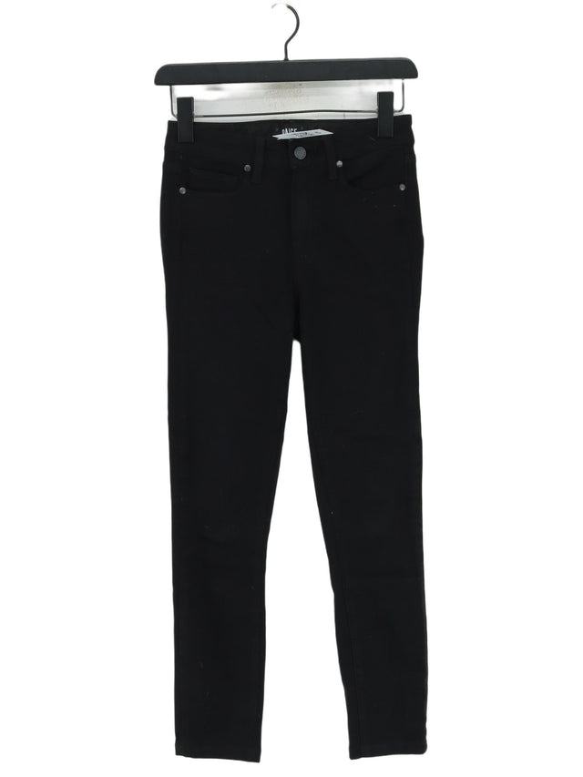 Paige Women's Jeans W 25 in Black Rayon with Cotton, Polyester, Spandex