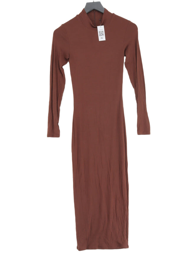 Tala Women's Midi Dress S Brown Lyocell Modal with Elastane