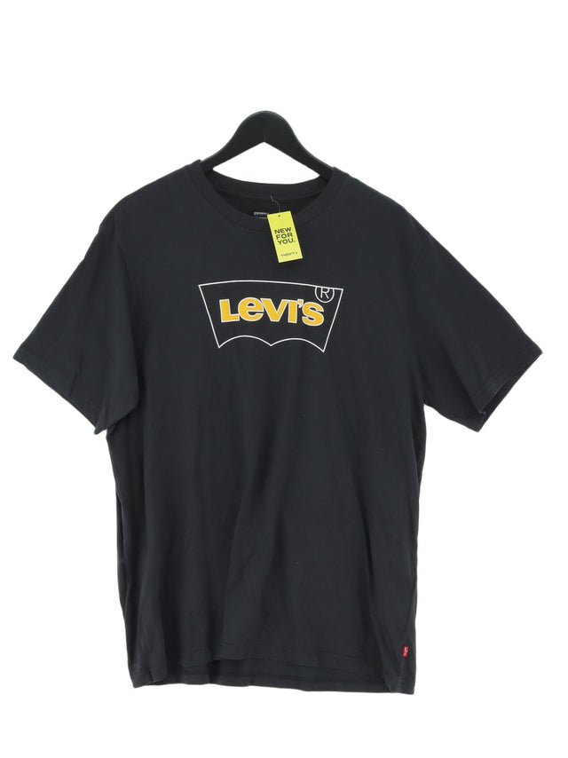 Levi’s Men's T-Shirt L Black 100% Cotton