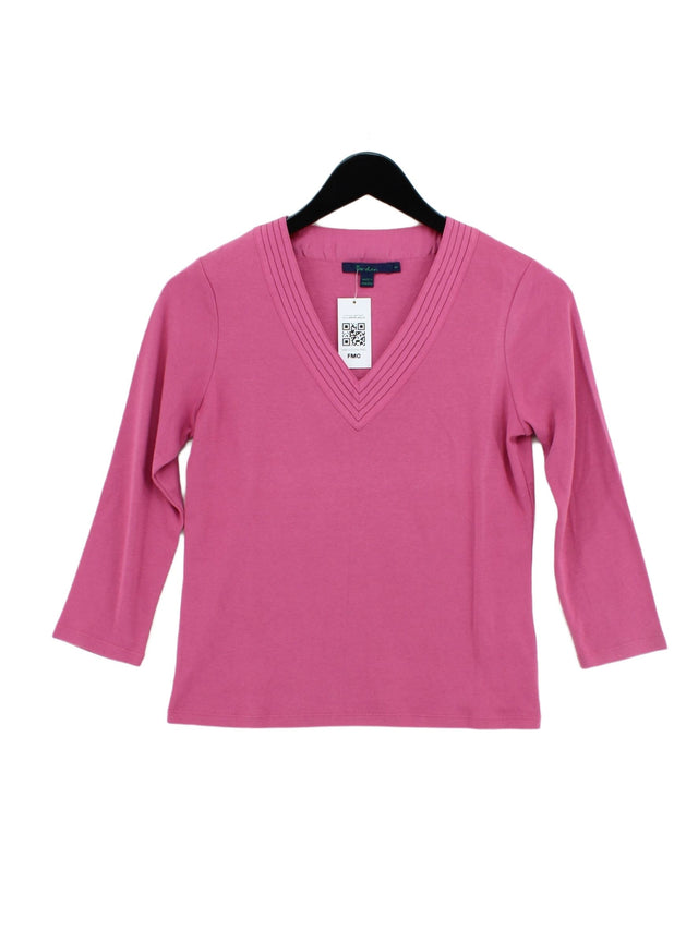 Boden Women's Top S Pink Cotton with Silk