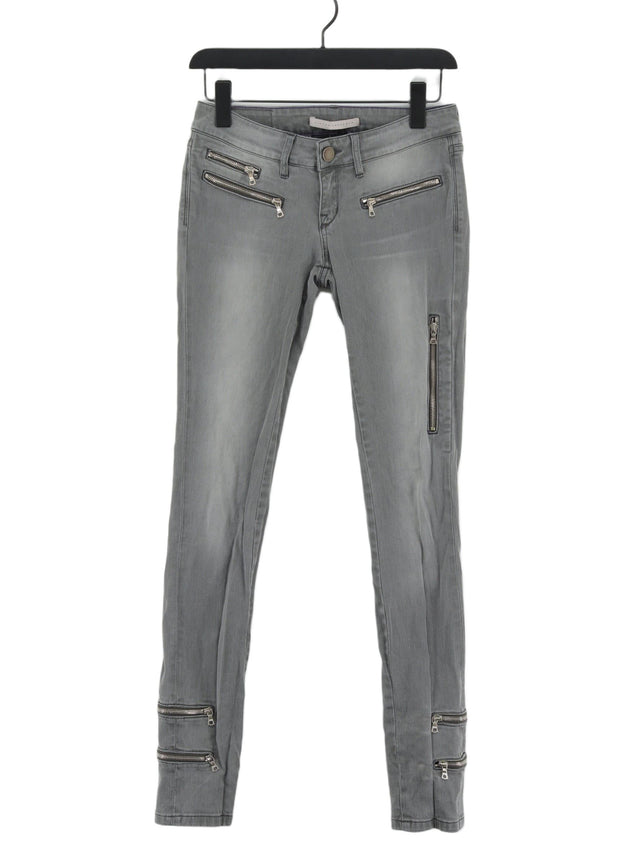 Victoria Beckham Women's Jeans W 26 in Grey Cotton with Elastane