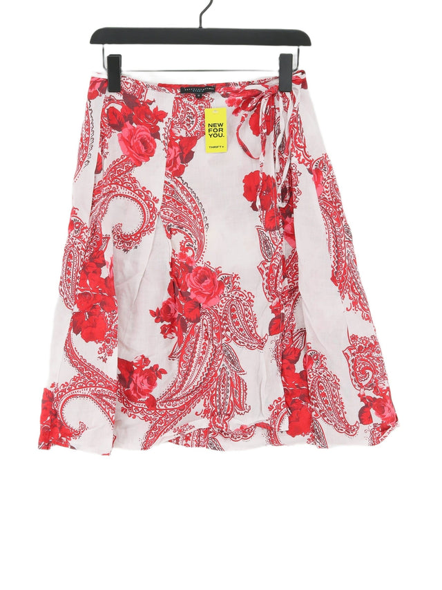 Betty Jackson Women's Midi Skirt UK 12 White 100% Other