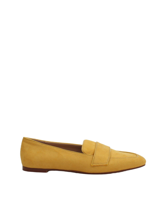 Zara Women's Flat Shoes UK 4 Yellow 100% Other