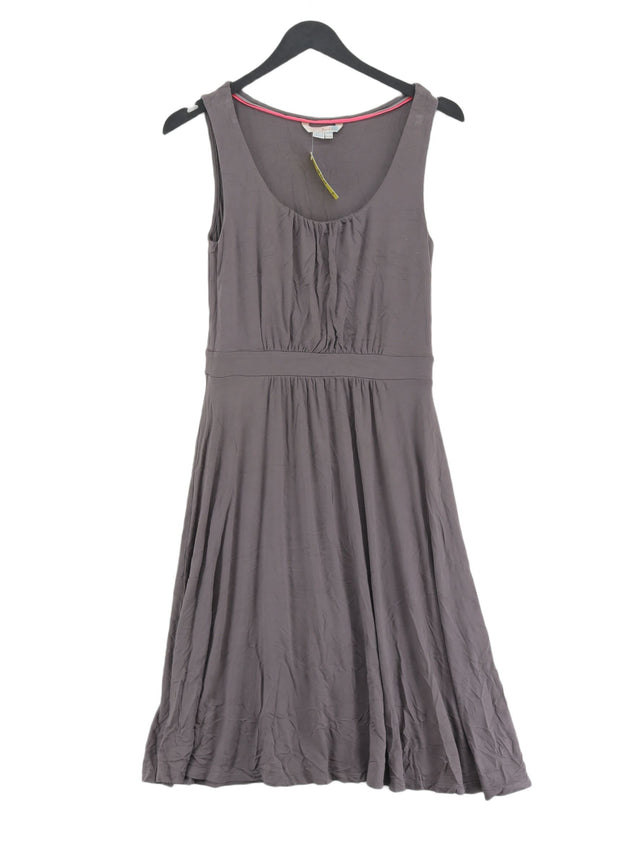 Boden Women's Midi Dress UK 10 Grey Viscose with Elastane