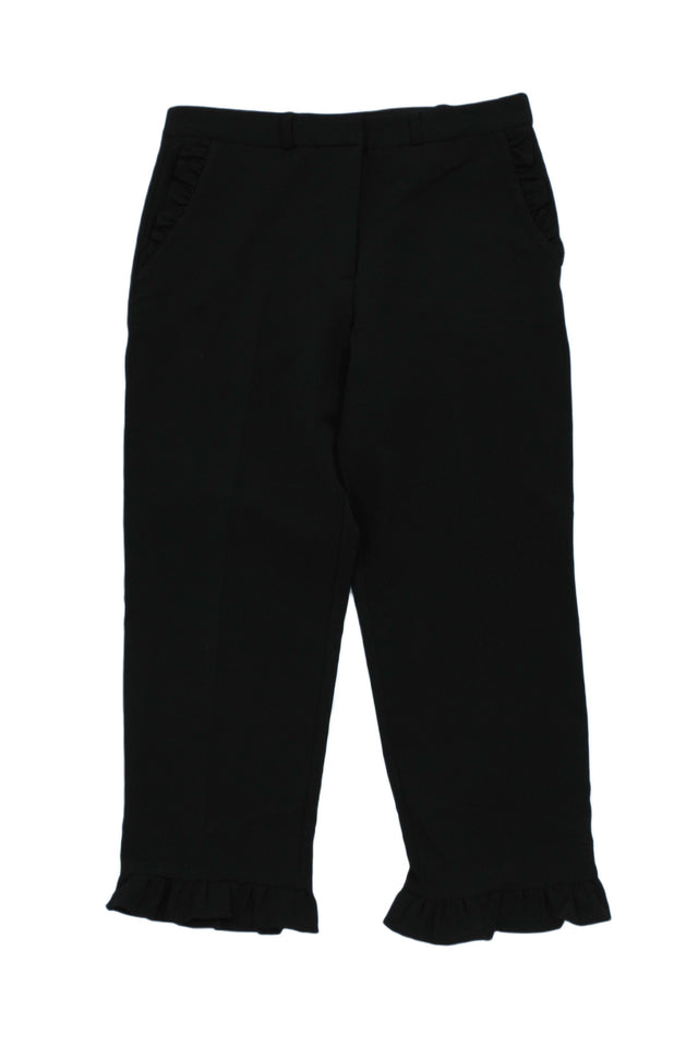 River Island Women's Trousers UK 8 Black Polyester with Other