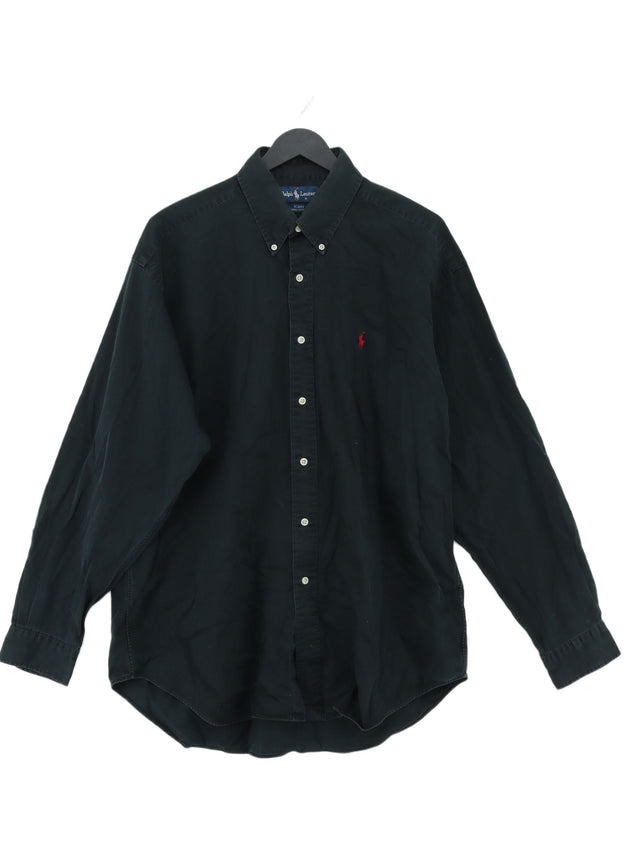 Ralph Lauren Men's Shirt L Black 100% Cotton