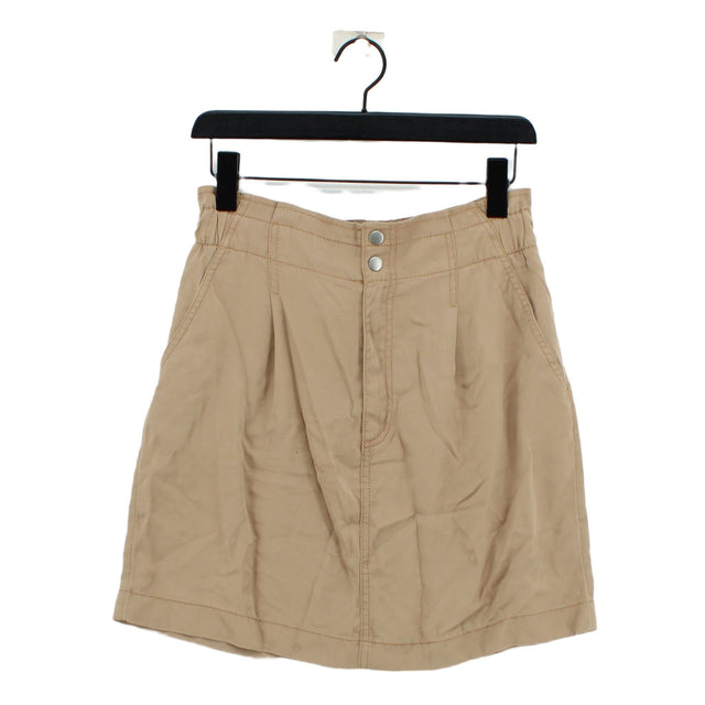 Loft Women's Mini Skirt UK 6 Tan 100% Lyocell Modal