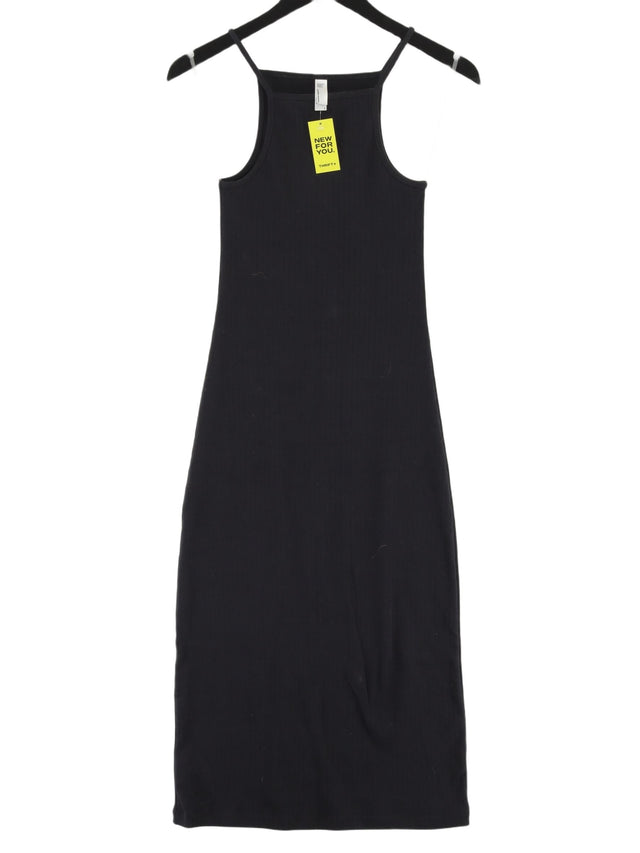 American Apparel Women's Midi Dress S Black Cotton with Elastane