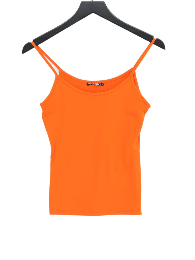 Zara Women's T-Shirt M Orange 100% Other