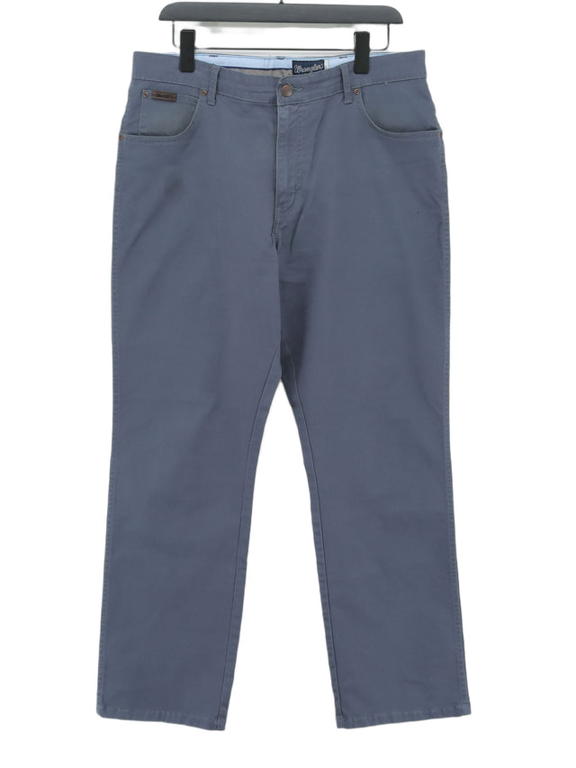 Wrangler Men's Trousers W 36 in Grey Cotton with Elastane