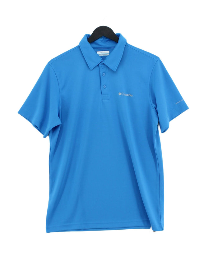 Columbia Men's Polo S Blue 100% Polyester