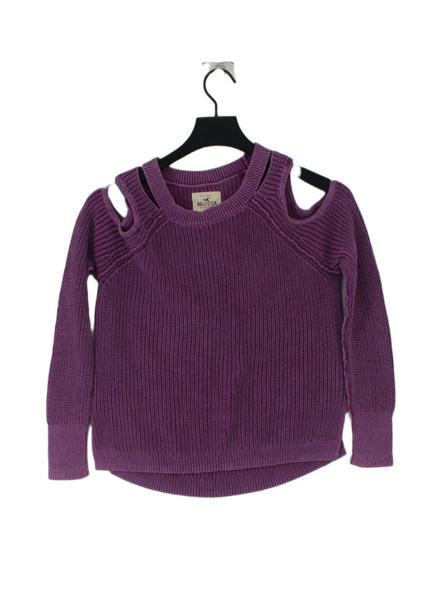 Hollister Women's Top XS Purple 100% Cotton