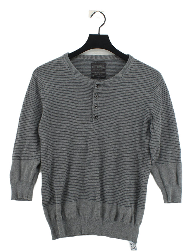 AllSaints Men's Jumper M Grey Cotton with Other