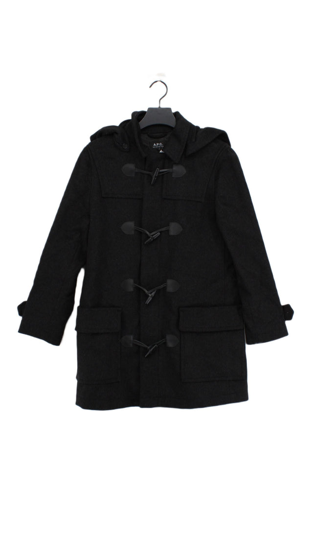 A.P.C. Women's Coat XS Black Wool with Polyamide, Polyester, Viscose