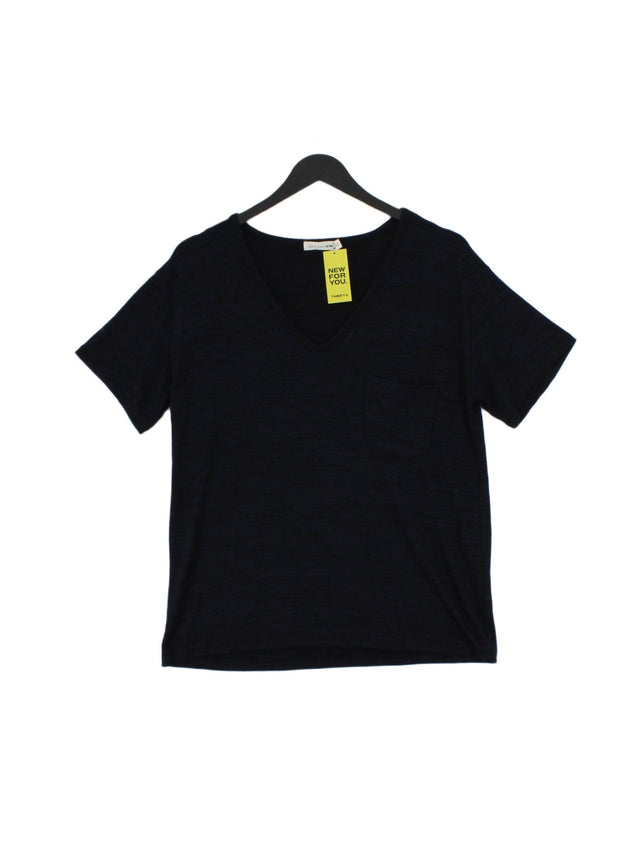 Rag & Bone Women's T-Shirt S Blue Rayon with Polyester, Spandex